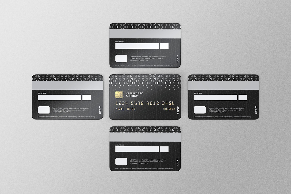 Credit Card Mockup, a Print Template by PrexTheme