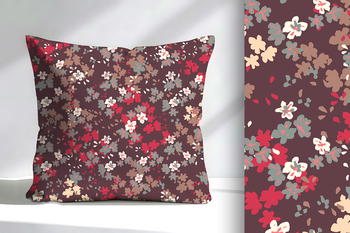 Fall Floral Seamless Pattern, a Pattern Graphic by Sharon Schwalbe (Photo 2 of 4)