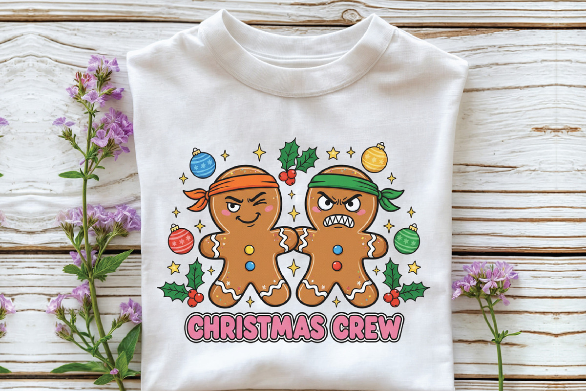 Christmas Crew Gingerbread Man PNG, an Illustration by CraftArtStudio (Photo 3 of 4)