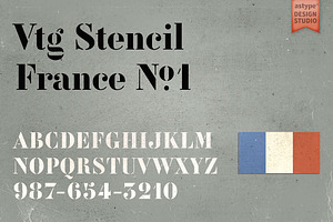 Vtg Stencil Francre No.1