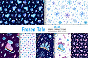 Frozen Tale – Seamless Patterns, a Pattern Graphic by Valin Malin (Thumbnail 1 of 8)
