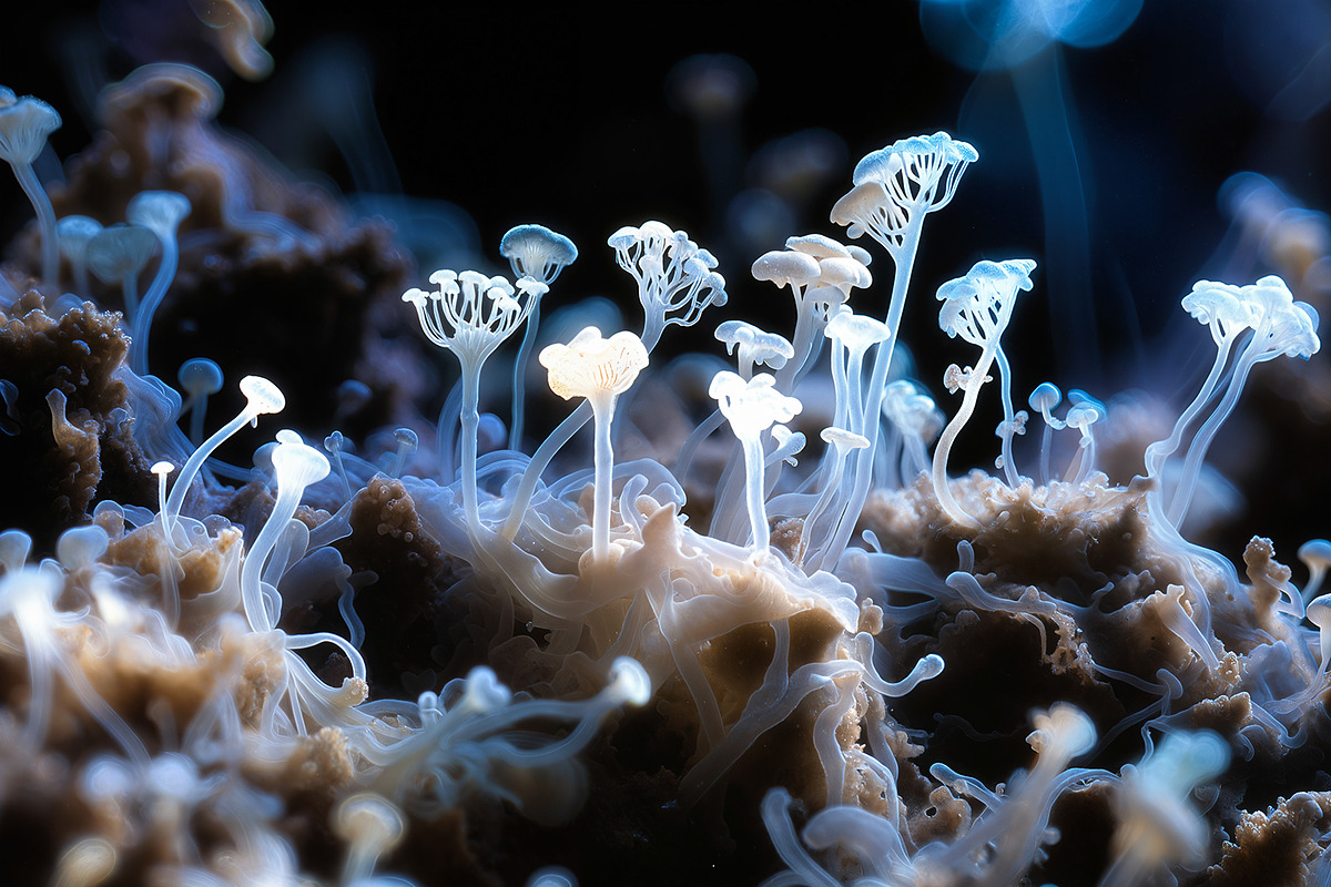 72 Microscopic Fungi Backgrounds, a Background Graphic by h.utomo (Photo 28 of 72)