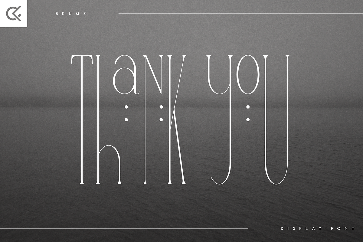 Brume - super long display font, a Serif Font by Only Fonts (Photo 9 of 9)