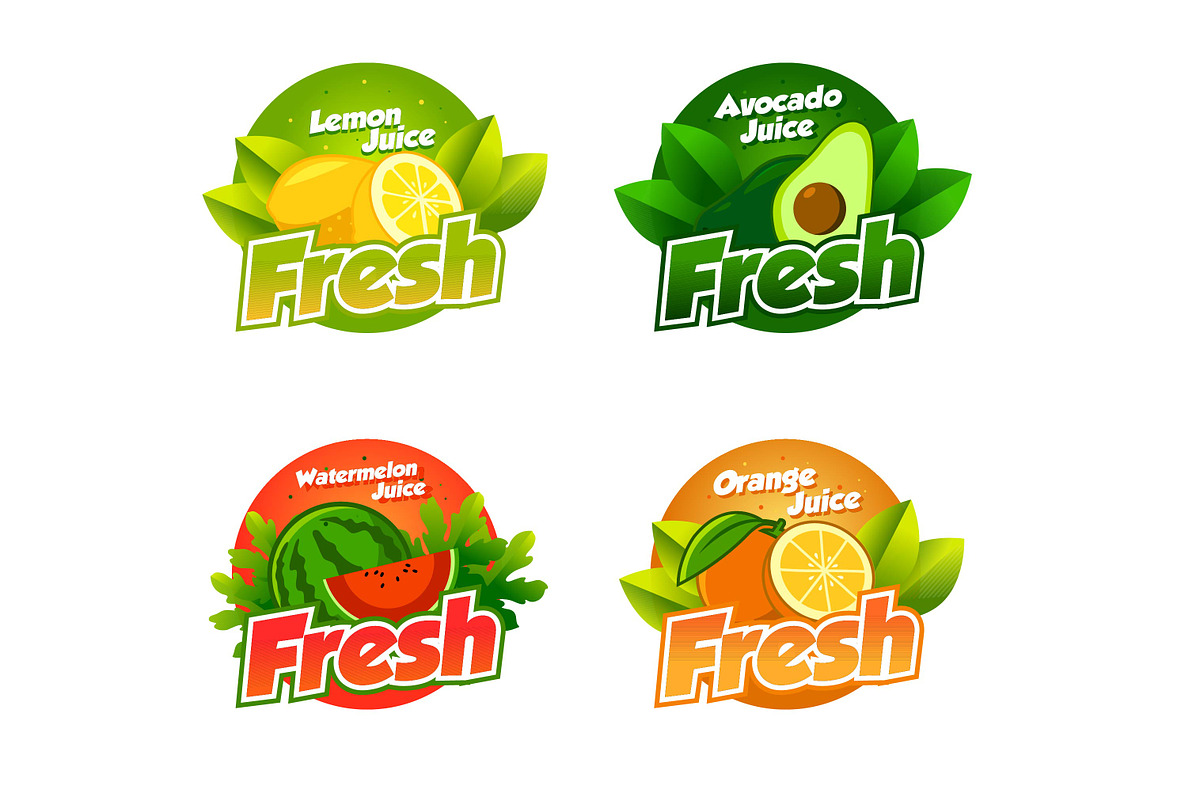 FRUIT & VEGETABLE BUNDEL LOGO BADGE, a Branding & Logo Template by grindstudio (Photo 7 of 11)