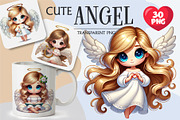 Angel Cartoon Cute. Clipart, PNG., an Animal Illustration by KENO Mascots (Thumbnail 1 of 8)
