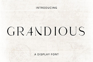 Grandious - An Aesthetic Font