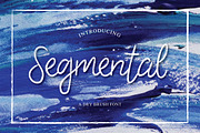 Segmental Brush Font, a Script Font by Face Lab (Thumbnail 1 of 6)