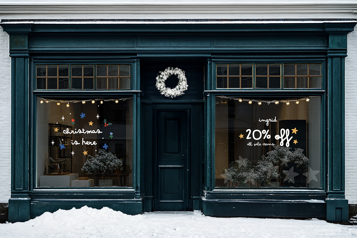 Ingrid Christmas Collection, a Seasonal Illustration by Emilie Cliche (Photo 3 of 6)