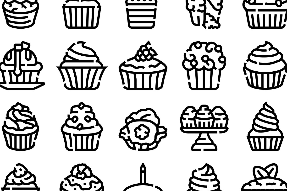 Cupcakes muffin dessert pastry sweet, an Object Graphic by pikepicture (Photo 3 of 3)
