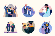 Graduation Illustration Art Set, an Education Illustration by Brickclay (Thumbnail 10 of 10)