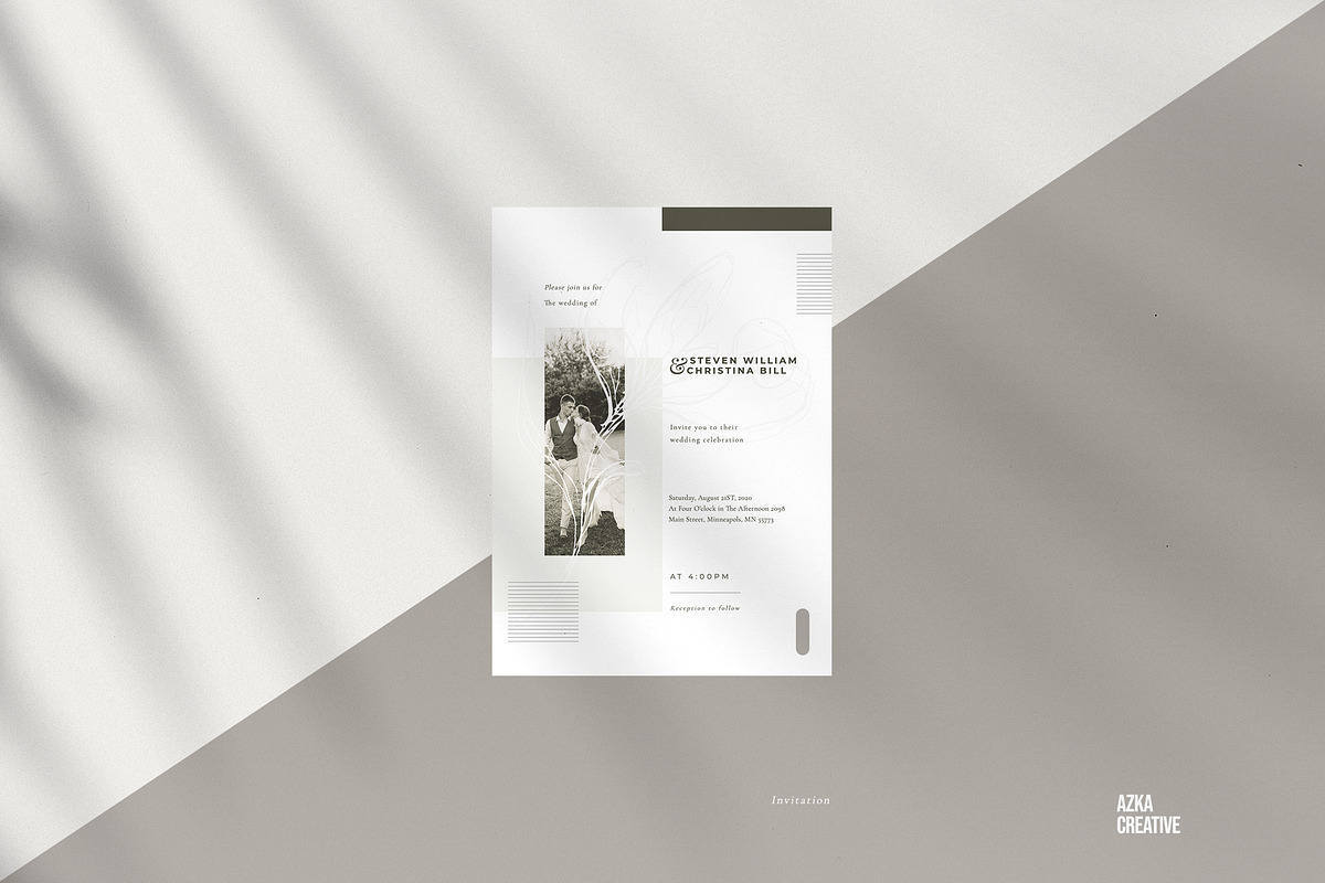 Minimal Wedding Suite - Andria, an Invitation Template by Azka Creative (Photo 3 of 7)