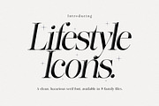 Lifestyle Icons | 8 Font Files, a Serif Font by Pista Mova (Thumbnail 1 of 21)