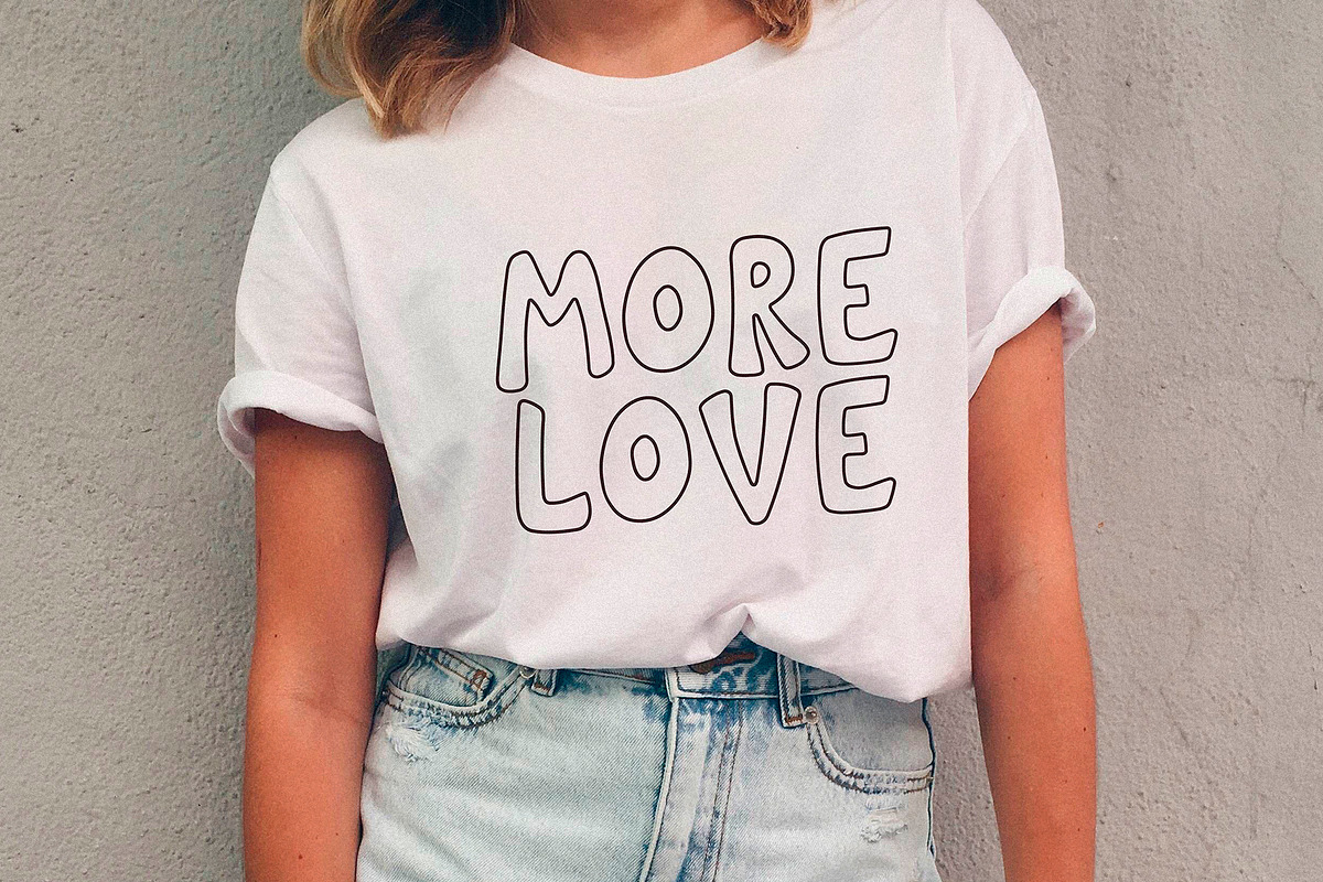 Lovers Clouds Layered Font, a Font by Anastasia Cuza (Photo 2 of 10)
