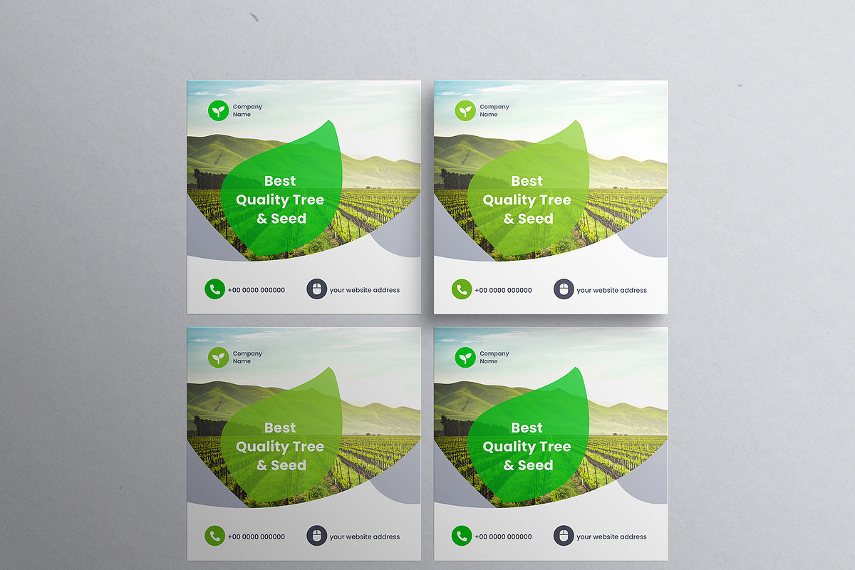 Agriculture Firm Social Media Post, a Social Media Template by mijli (Photo 5 of 6)