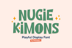 Nugie Kimons - Cute Font, a Handwritten Font by Imoodev