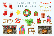 Winter Wonderland Clipart, a Seasonal Illustration by AnitaPol (Thumbnail 15 of 20)