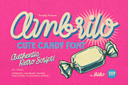 Ambrilo - Cute Candy Font, a Font by ikiiko (Thumbnail 1 of 7)