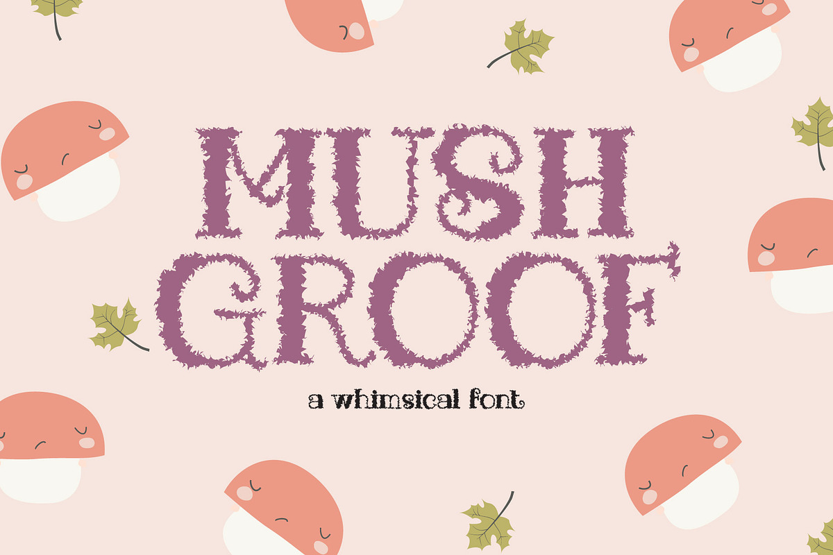 Mushgroof - Cute Display, a Slab Serif Font by Lemon Studio Type (Photo 1 of 6)