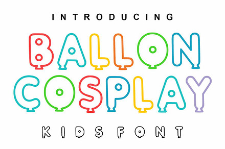 BALLON COSPLAY - PLAYFULL FONT, a Symbol Font by Infinity art Studio