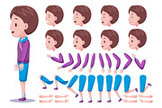 Left View Cute Boys Characters Pack, an Object Graphic by MEDZ (Thumbnail 4 of 5)