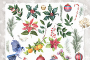 Watercolor Christmas clip art set, an Illustration by WonderWonder (Thumbnail 6 of 21)