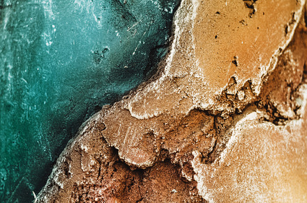 Stone texture of relief stone with a golden hue and sea color wallpaper and, an Abstract Photo by My world is my eyes