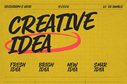 Letter Rumble – Marker Brush, a Handwritten Font by decographstud (Thumbnail 5 of 7)