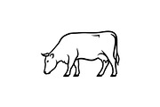 Farm Cow Silhouette Vector Bundle, an Illustration by Designs_River (Thumbnail 16 of 51)