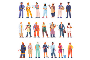 Different profession occupations, a Graphic by Stock-Smart-Start