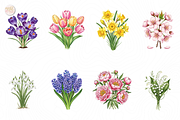 Spring Flower PNG Clipart Watercolor, an Object Illustration by KennedyStudio (Thumbnail 2 of 4)