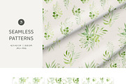 Greenery Watercolor Collection, a Decorative Illustration by Liliia Polos Illustration (Thumbnail 9 of 10)
