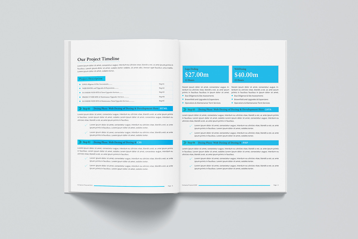 Proposal 16 page's, a Brochure Template by obayes (Photo 8 of 11)