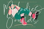 Melodies Sounds Modern Handwritten, a Script Font by stylishtype.co (Thumbnail 1 of 20)
