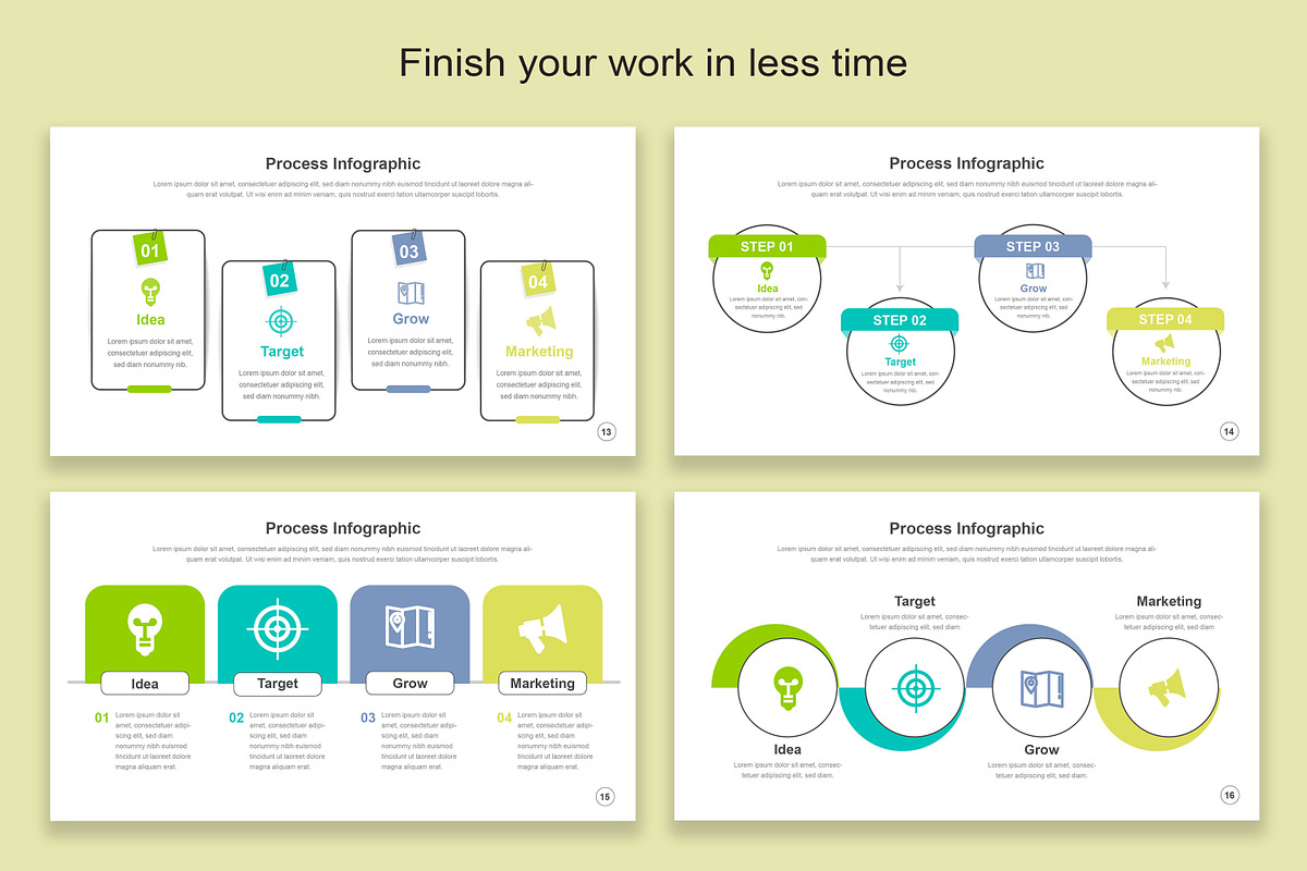 Process Infographic Google Slide, a Presentation Template by Mighty-Slide (Photo 5 of 8)