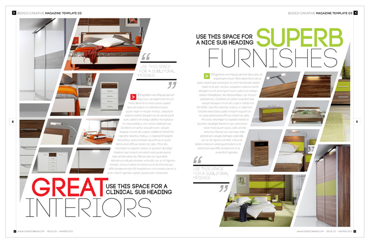 Magazine Template InDesign 03, a Magazine Template by Love Graphic Design (Photo 13 of 36)
