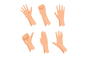 Hands normal skin icon set, an Object Illustration by Things for designers