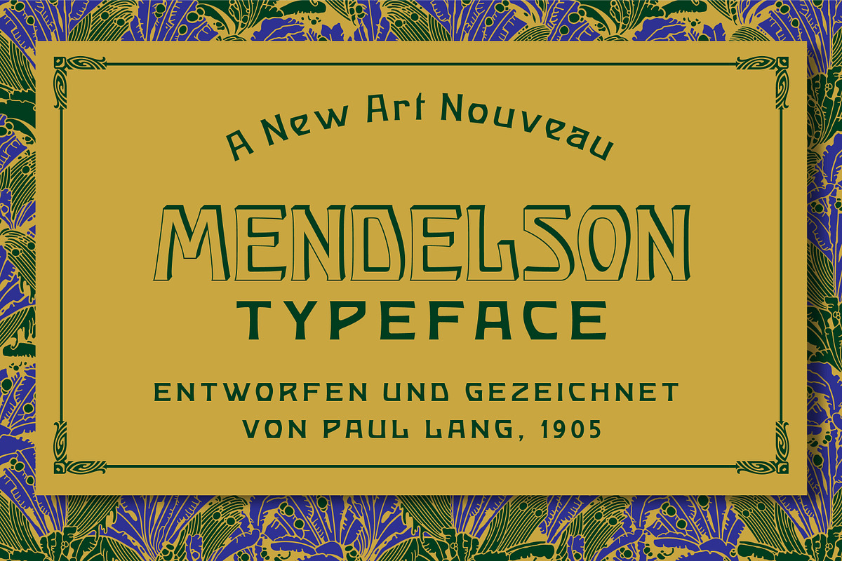 Mendelson type, a Font by Stefan Chirila