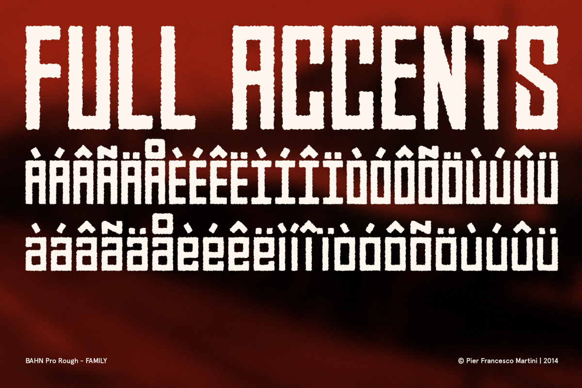 BAHN Pro Rough - FAMILY, a Sans Serif Font by MARTINI Type Designer (Photo 3 of 5)