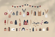 Winter boho decoration elements, a Decorative Illustration by essskina (Thumbnail 2 of 11)