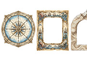 Watercolor Borders Clipart Set, an Object Graphic by RAHMAT (Thumbnail 3 of 15)