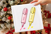 Watercolor Cute School Clipart, a Transportation Illustration by Digital Artistic99 (Thumbnail 4 of 9)