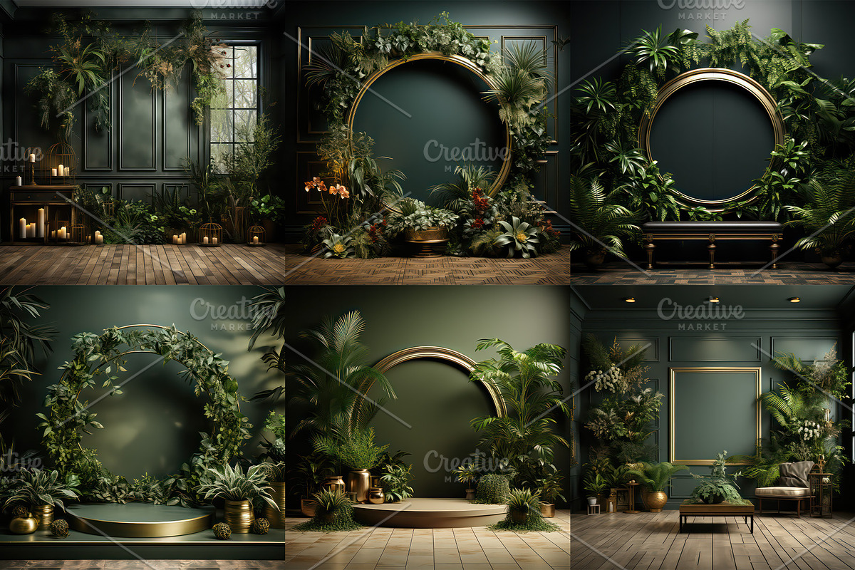 24 Green Room Backdrops, a Background Graphic by Charlie Graphics (Photo 2 of 5)