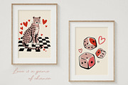 Game of Love romantic posters, a Background Graphic by MixedArt (Thumbnail 2 of 11)