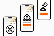 50 Alerts and Warnings Icons, an Outline Icon by Side Project (Thumbnail 6 of 8)