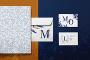 Deep Blue Alphabet Watercolor Set, a Work Illustration by Julia M. Watercolor (Thumbnail 5 of 17)