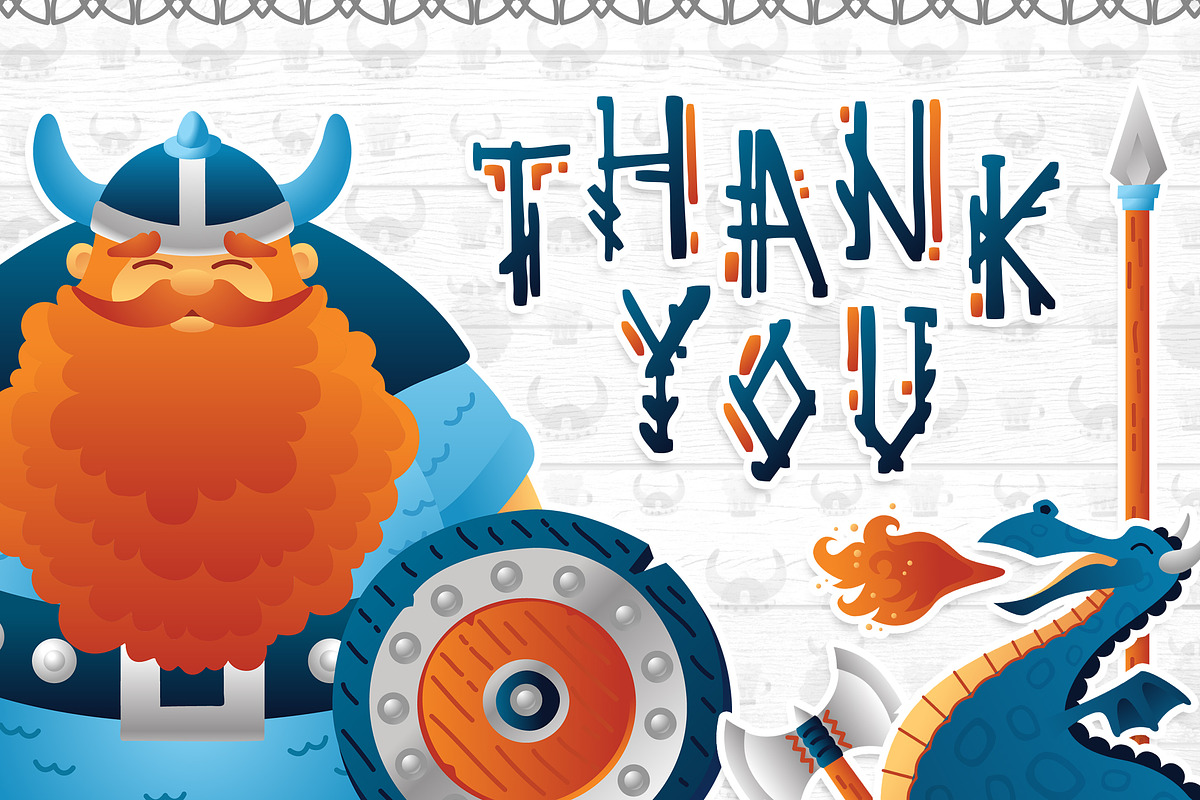 Vikings clipart vector illustration, a Person Illustration by Brandianna (Photo 6 of 6)