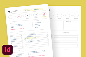Minimal Project Planner, a Stationery Template by Filip Studio