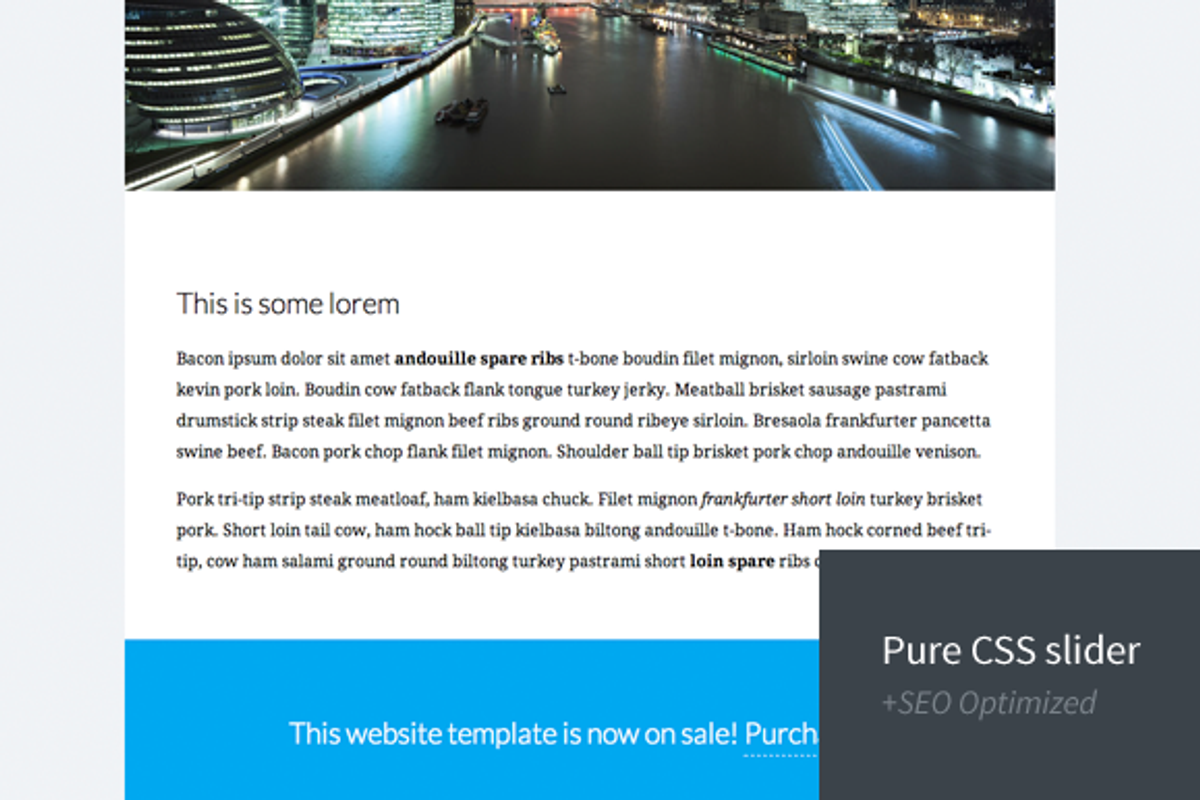 Atlanta - One Page Premium Template, a Landing Page Template by Dani Aláez (Photo 2 of 3)