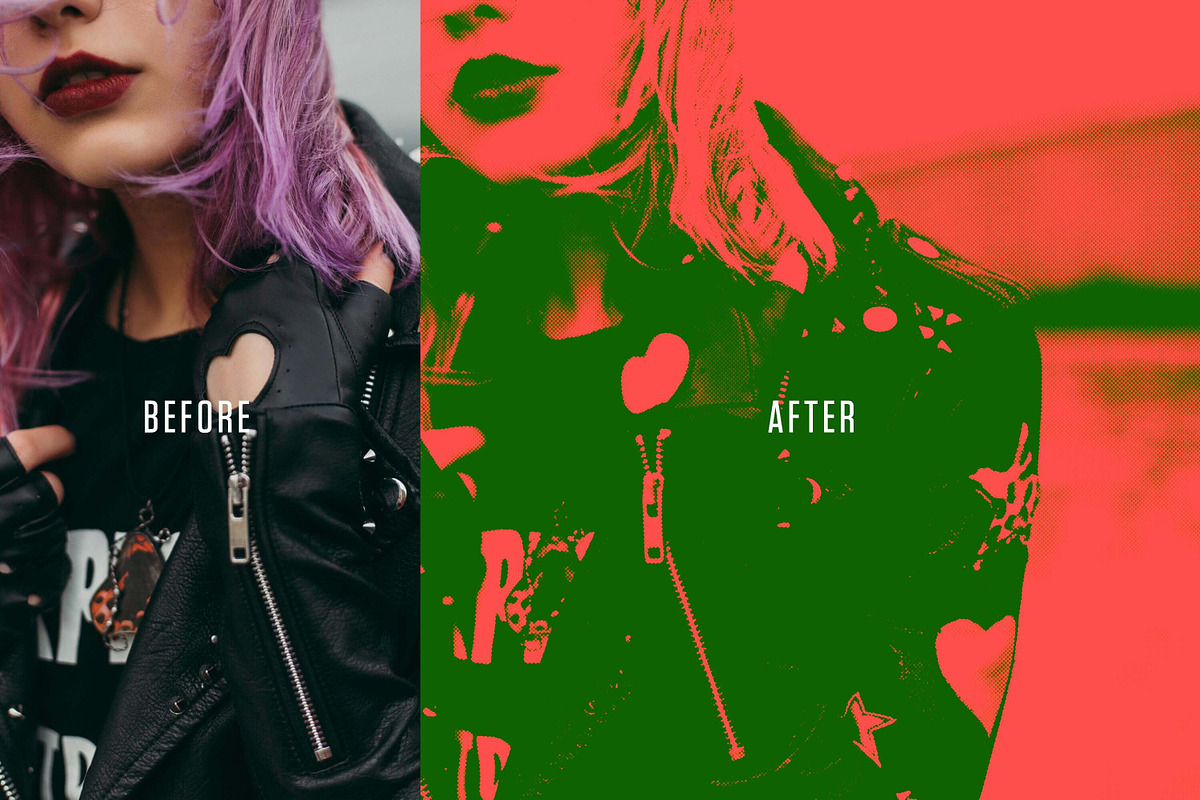 Halftone Mono & Duo Colors preview 7