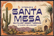 Santa Mesa – A Southwest Typeface, a Sans Serif Font by HipFonts (Thumbnail 1 of 12)